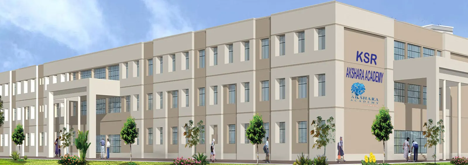 The KSR Akshara Academy school building